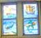 Sheringham - stained glass windows with a marine theme in the public loos