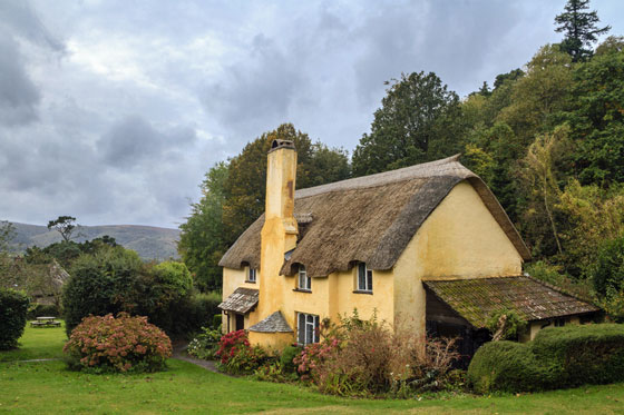 thatched cottage Exmoor Devon