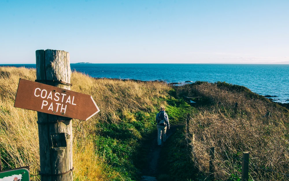 Coastal path in the UK