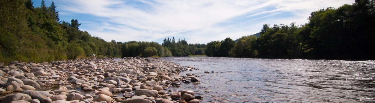 Riverside fishing on a self-catering holiday