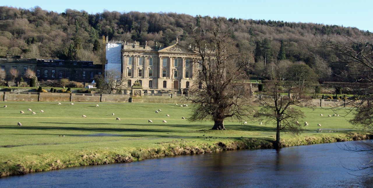 Chatsworth House in the Peak District