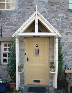 Small country cottage doorway