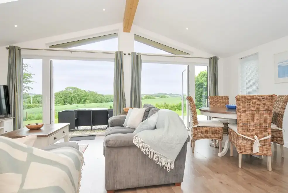 Open plan living area at 1 Horizon View