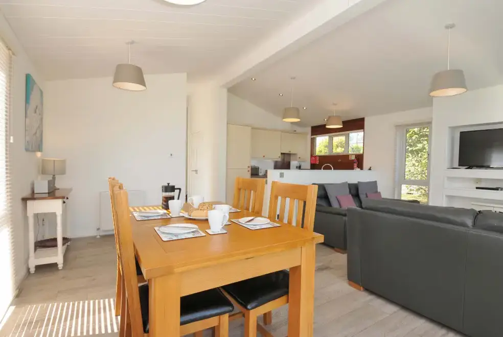 Open plan living area at 10 Horizon View