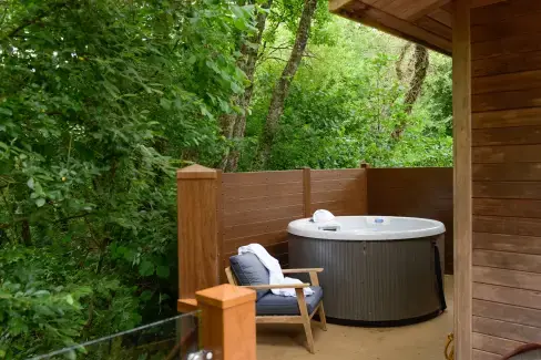 Private Hot Tub at 10 Stonerush Valley, Cornwall