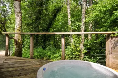 Private Hot Tub at 14 Stonerush Valley, Cornwall