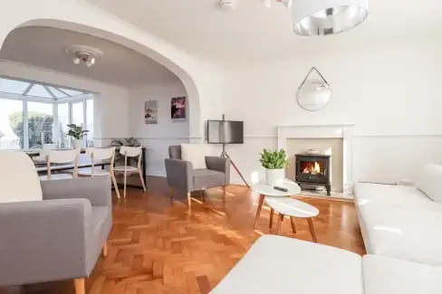 Open plan living area at 17 St. Magnus Close, Kent