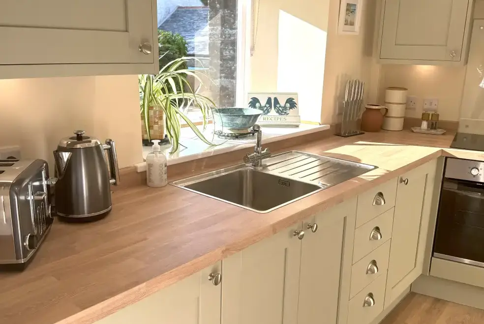 Well equipped kitchen at  2 Barlowenath Cottages