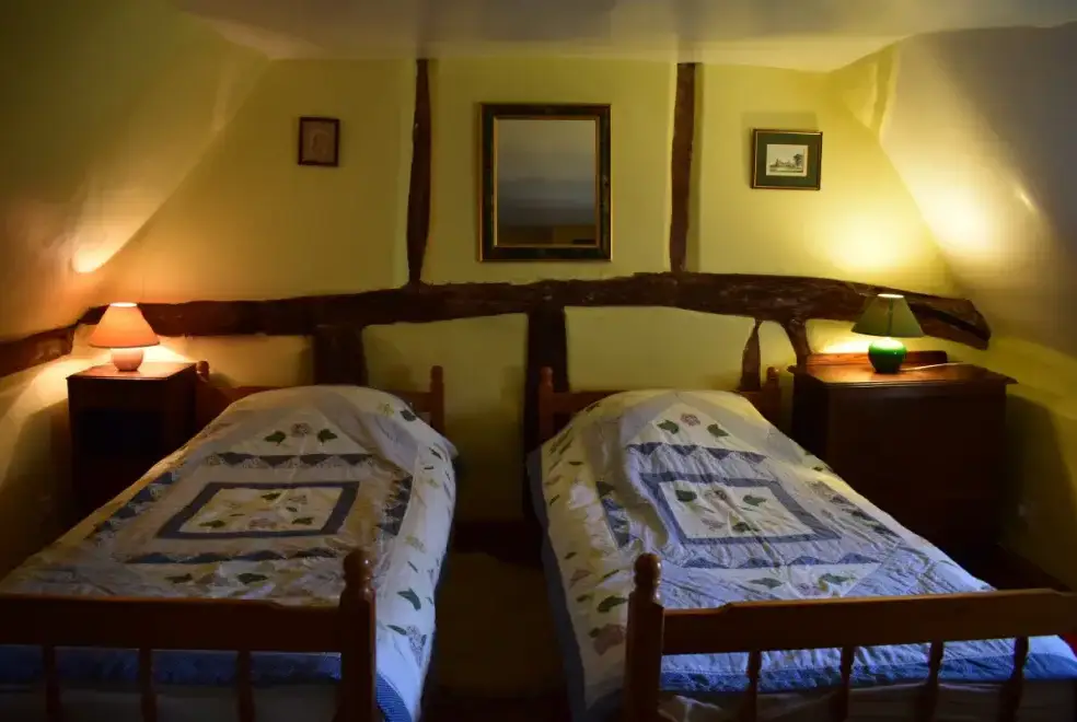 Bedroom at 2 Swan Green Cottages