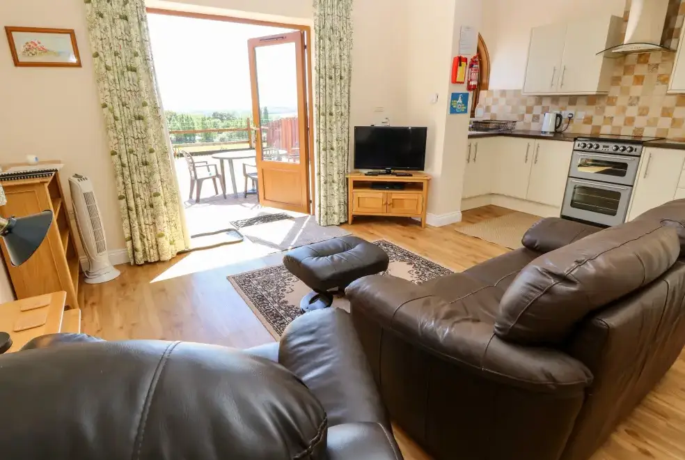 Open plan living area at 2 The Stables