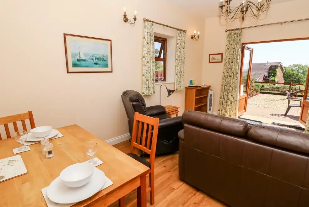 Open plan living area at 2 The Stables