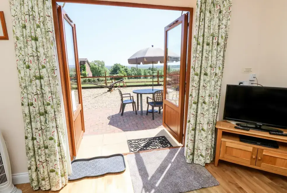 Patio area at 2 The Stables