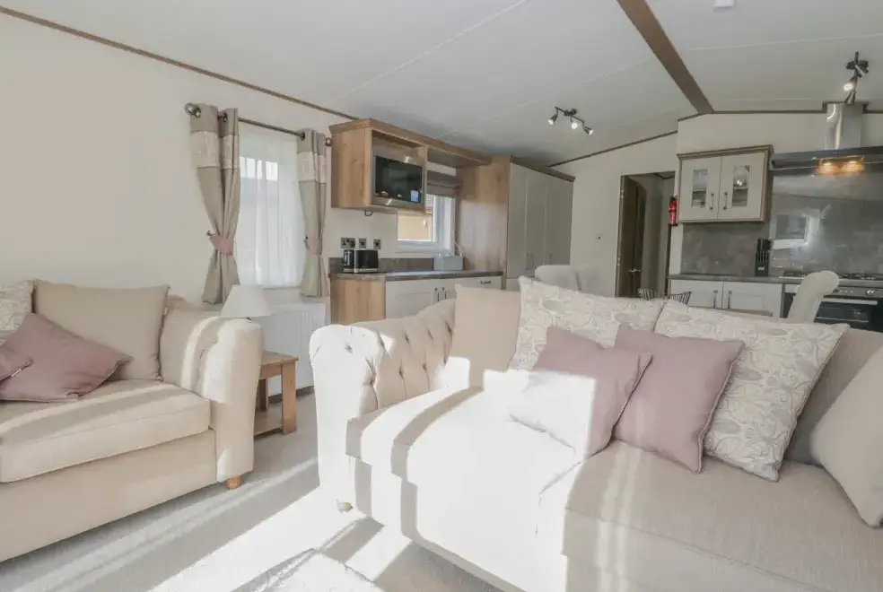 Open plan living area at 22 Sherwood Lodge