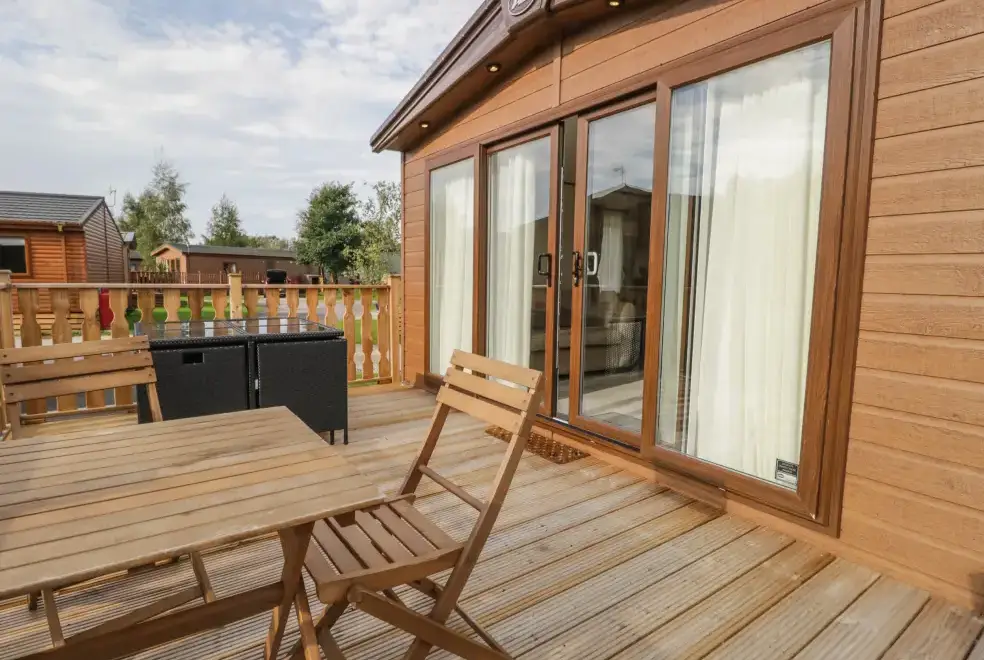 Decked area at 22 Sherwood Lodge