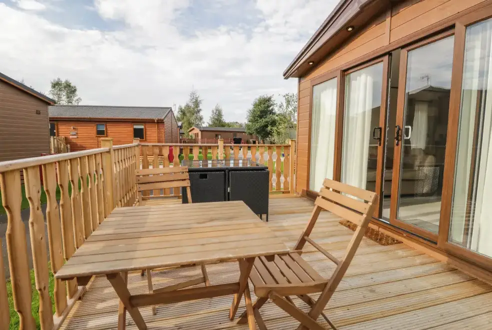 Decked area at 22 Sherwood Lodge