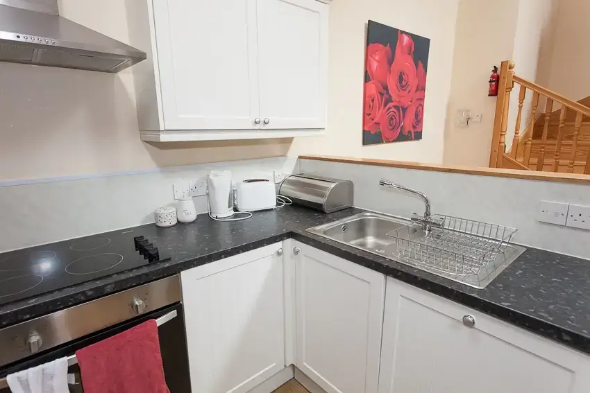 Kitchen/diner at 3 Bedroom Rental at Williamscraig Holiday Cottages