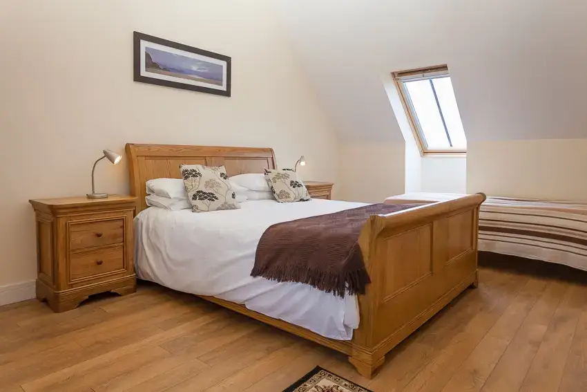 Bedroom at 3 Bedroom Rental at Williamscraig Holiday Cottages