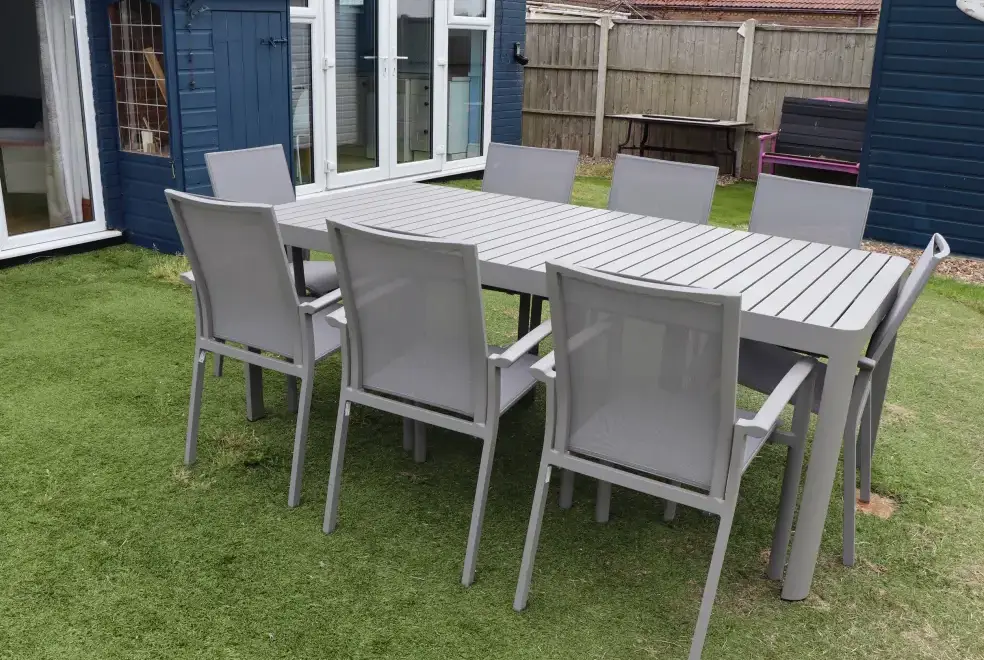 Garden furniture at 4 Roman Bank