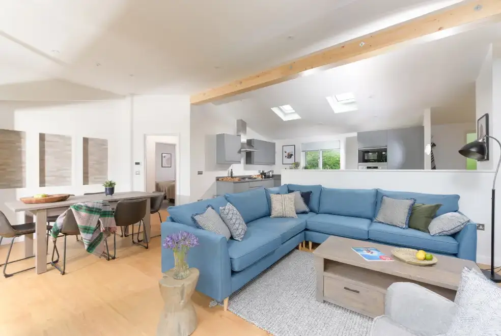 Open plan living area at 5 Southern Place