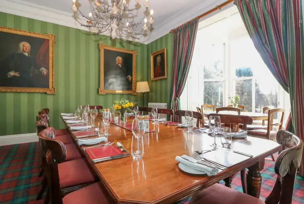 Dining room at 7 Bedroom Large Scottish Country House