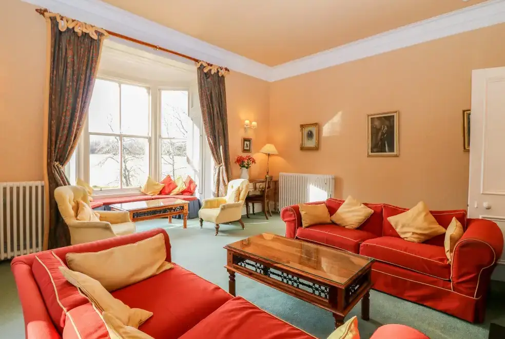 Lounge at 7 Bedroom Large Scottish Country House