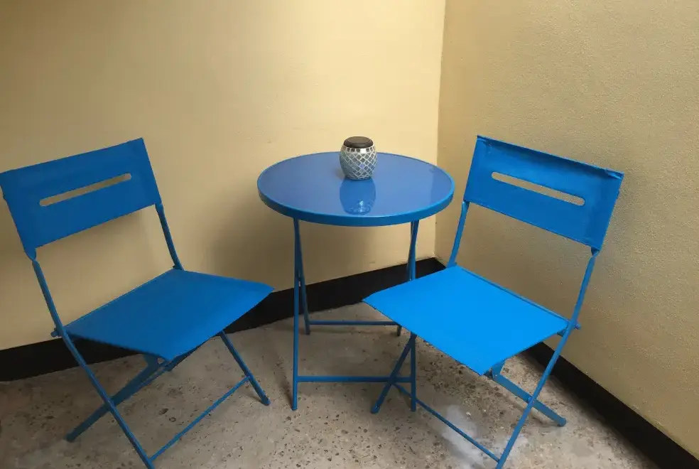 Patio area at All Seasons Cottage Breaks - Corner Cottage