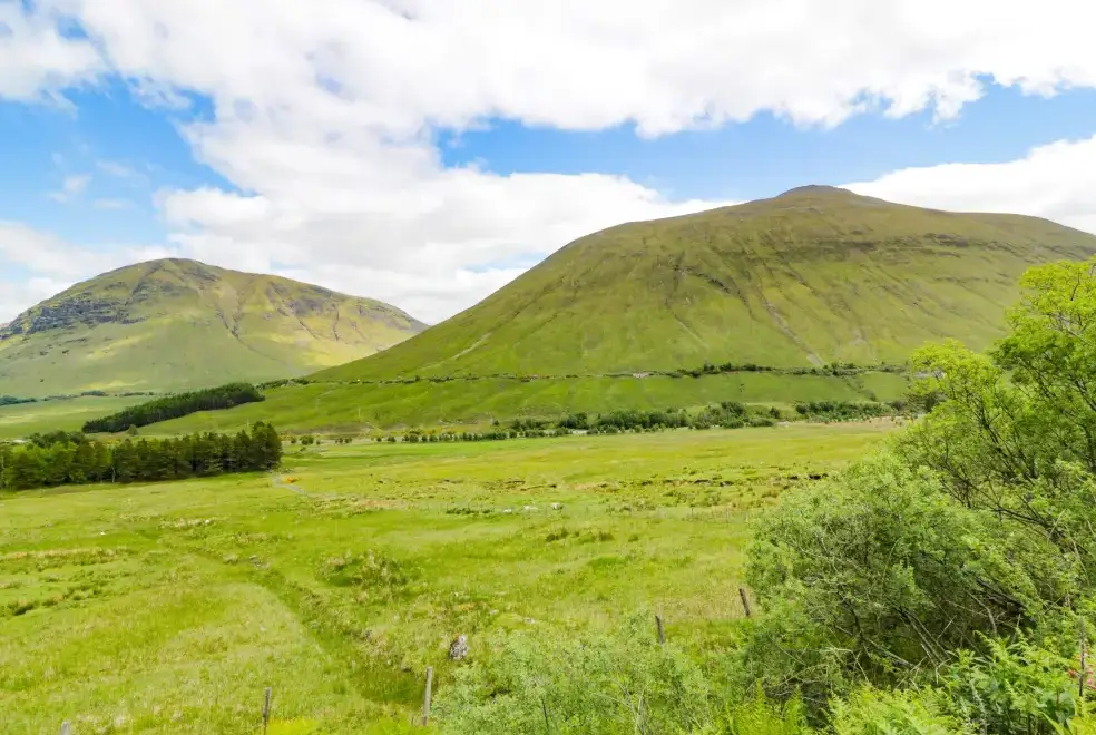 Countryside views at Alma Cottage
