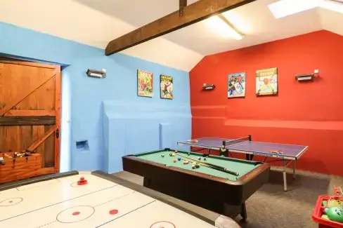 Games Room at Apple Barn, Devon