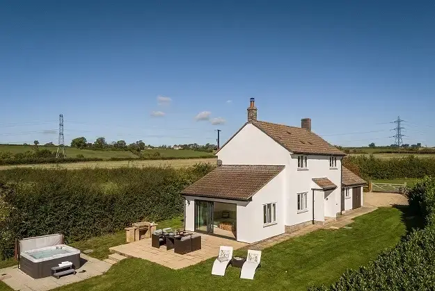 Enclosed garden at Apple Cottage 
