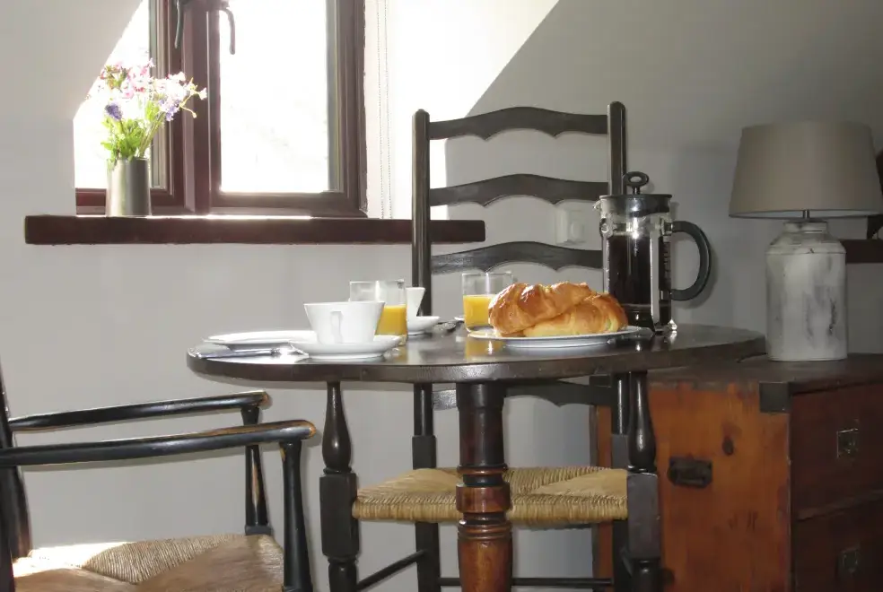 Dining room at Apple Loft at Twistgates Farm Cottages