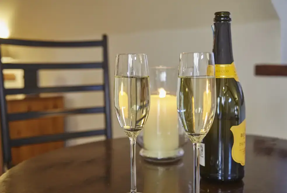 Dining room at Apple Loft at Twistgates Farm Cottages