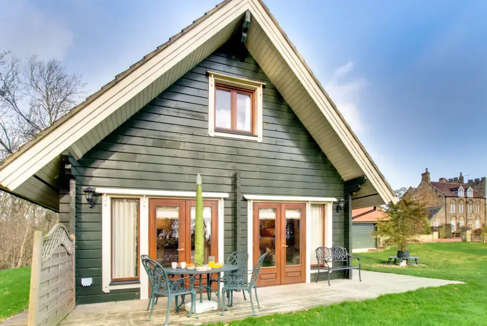 Decked area at Apple Tree Lodge