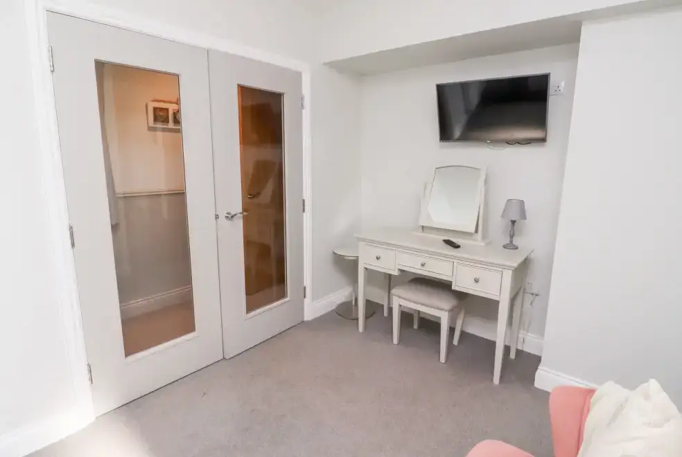 Desk area at Ash Cottage