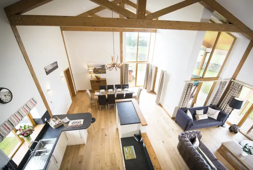 Open plan living area at Atlas