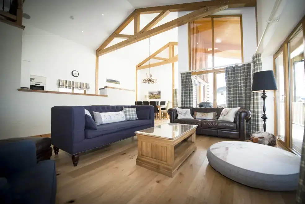 Open plan living area at Atlas