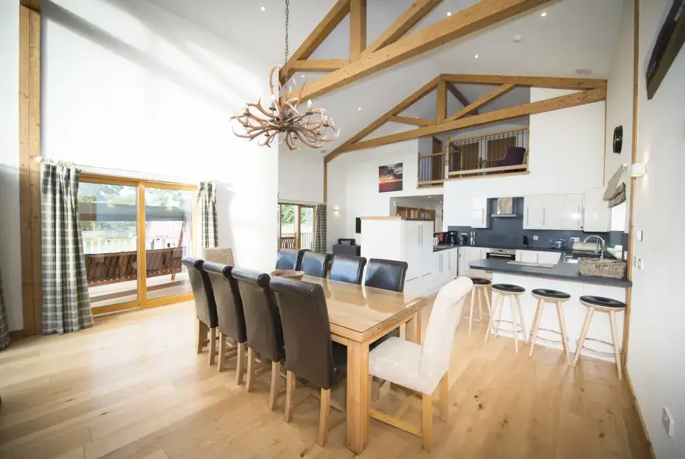 Open plan living area at Atlas