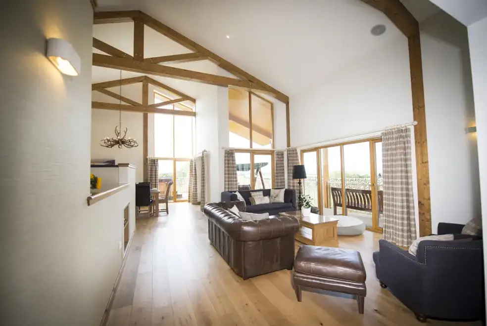 Open plan living area at Aurae