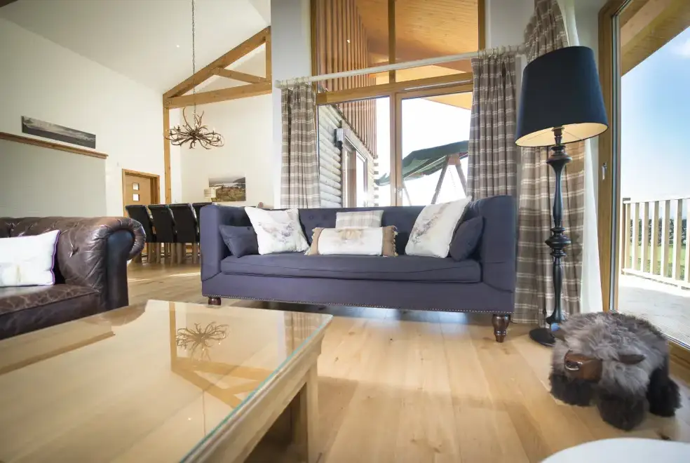 Open plan living area at Aurae