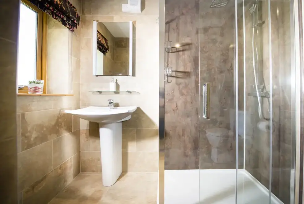 Shower room at Aurae