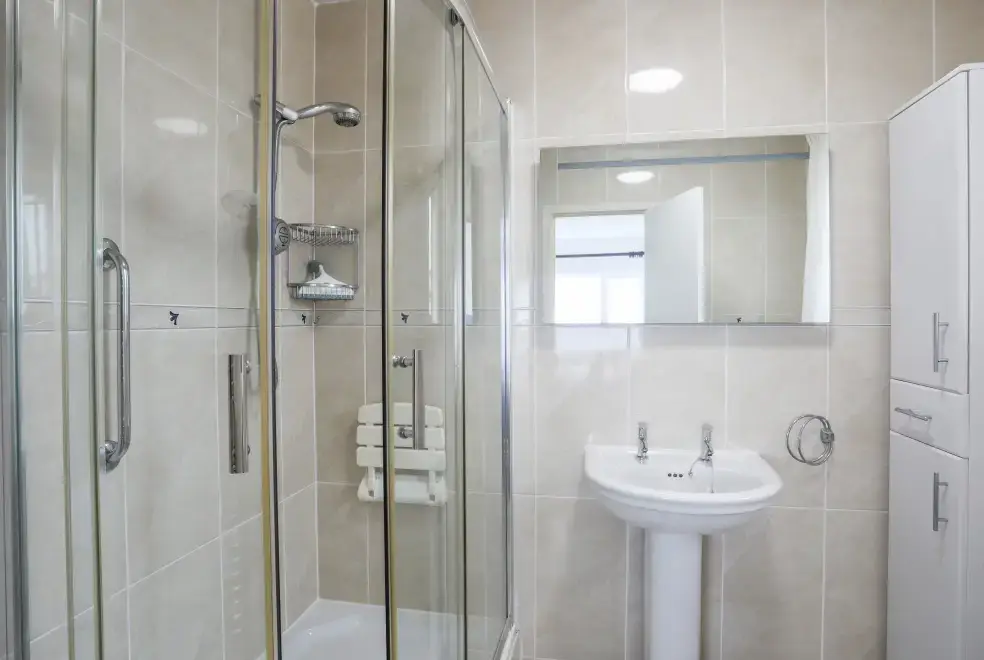Shower room at Awelfryn