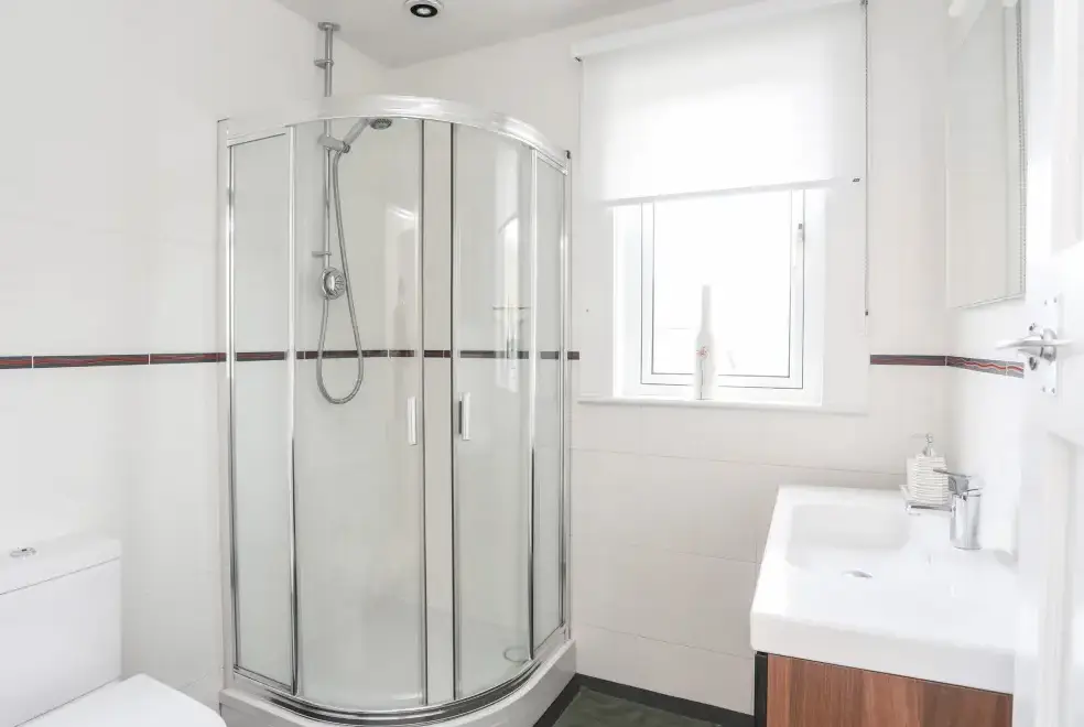 Shower room at Awelfryn