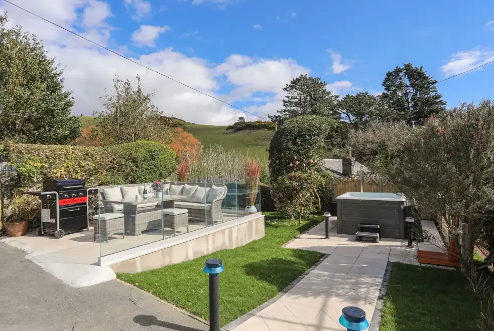 Garden furniture at Awelfryn