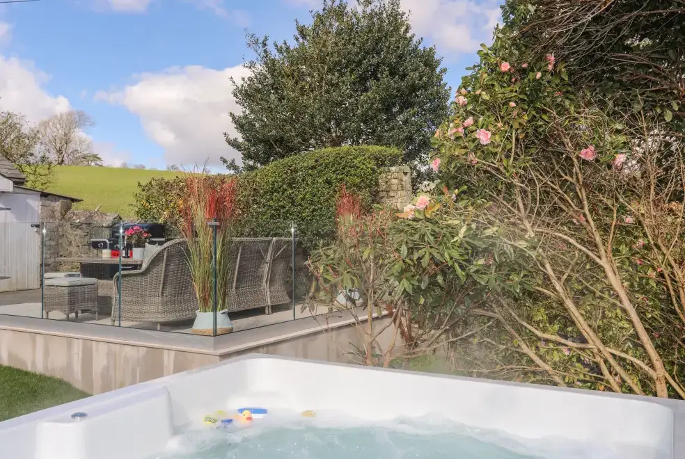 Private Hot Tub at Awelfryn