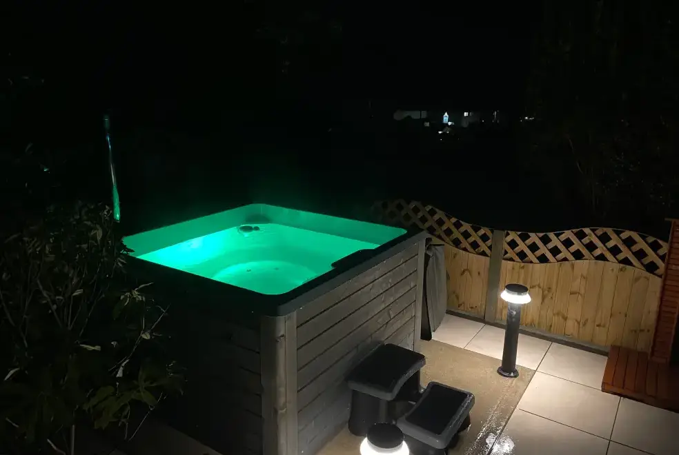 Private Hot Tub at Awelfryn