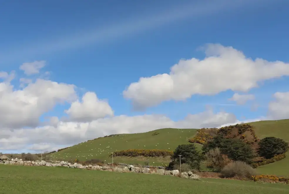 Countryside views at Awelfryn