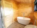 Family bathroom at Bacheiddon Log Cabin - thumbnail photo