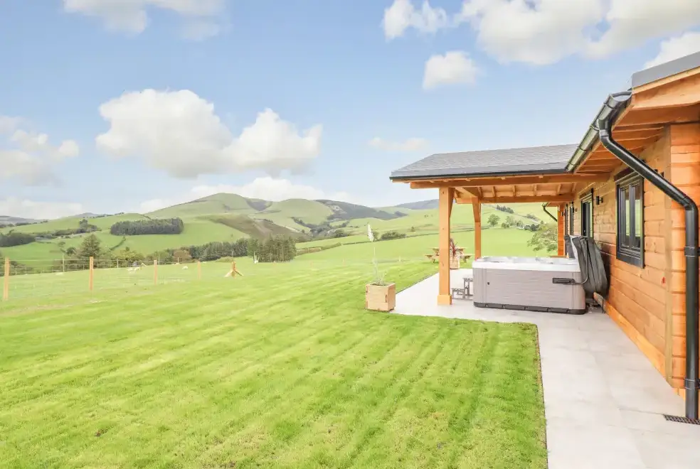 Countryside views at Bacheiddon Log Cabin