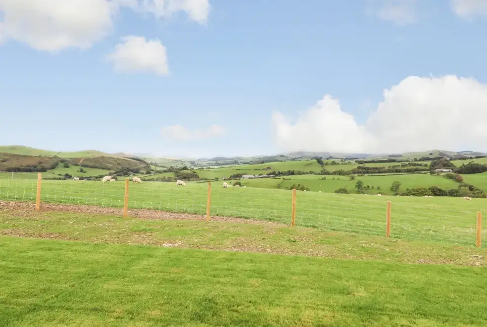 Countryside views at Bacheiddon Log Cabin