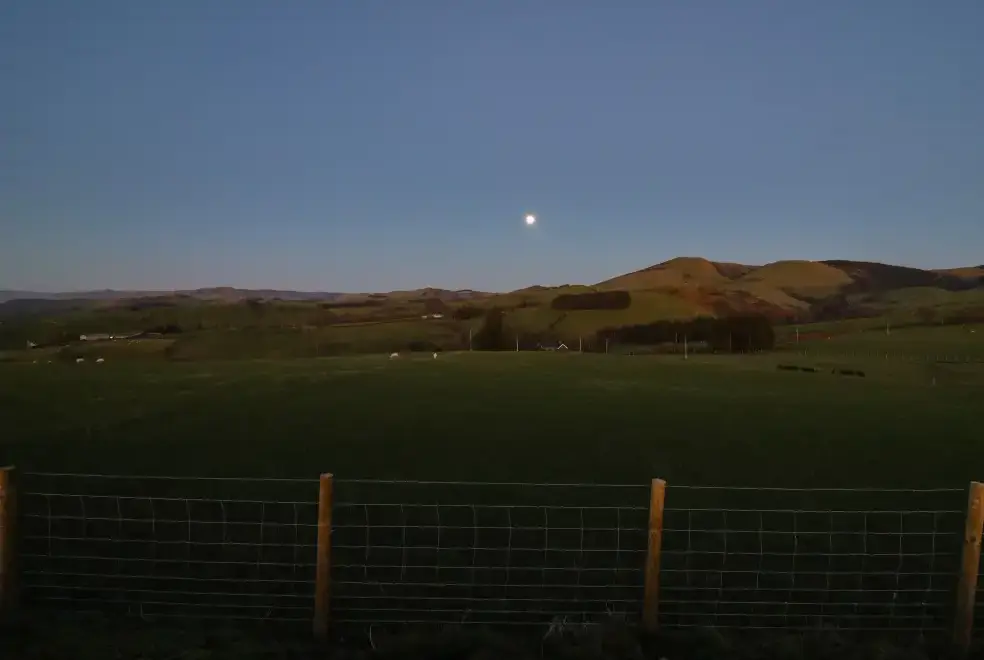 Countryside views at Bacheiddon Log Cabin