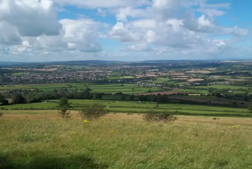 Countryside views at Badger at Coombe Barn Cottages